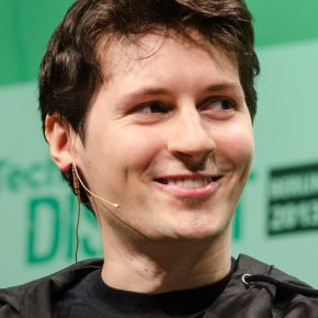 Pavel Durov- photo from https://en.wikipedia.org/wiki/Pavel_Durov#/media/File:TechCrunch_Disrupt_Europe_Berlin_2013_(10536888854)_(cropped).jpg